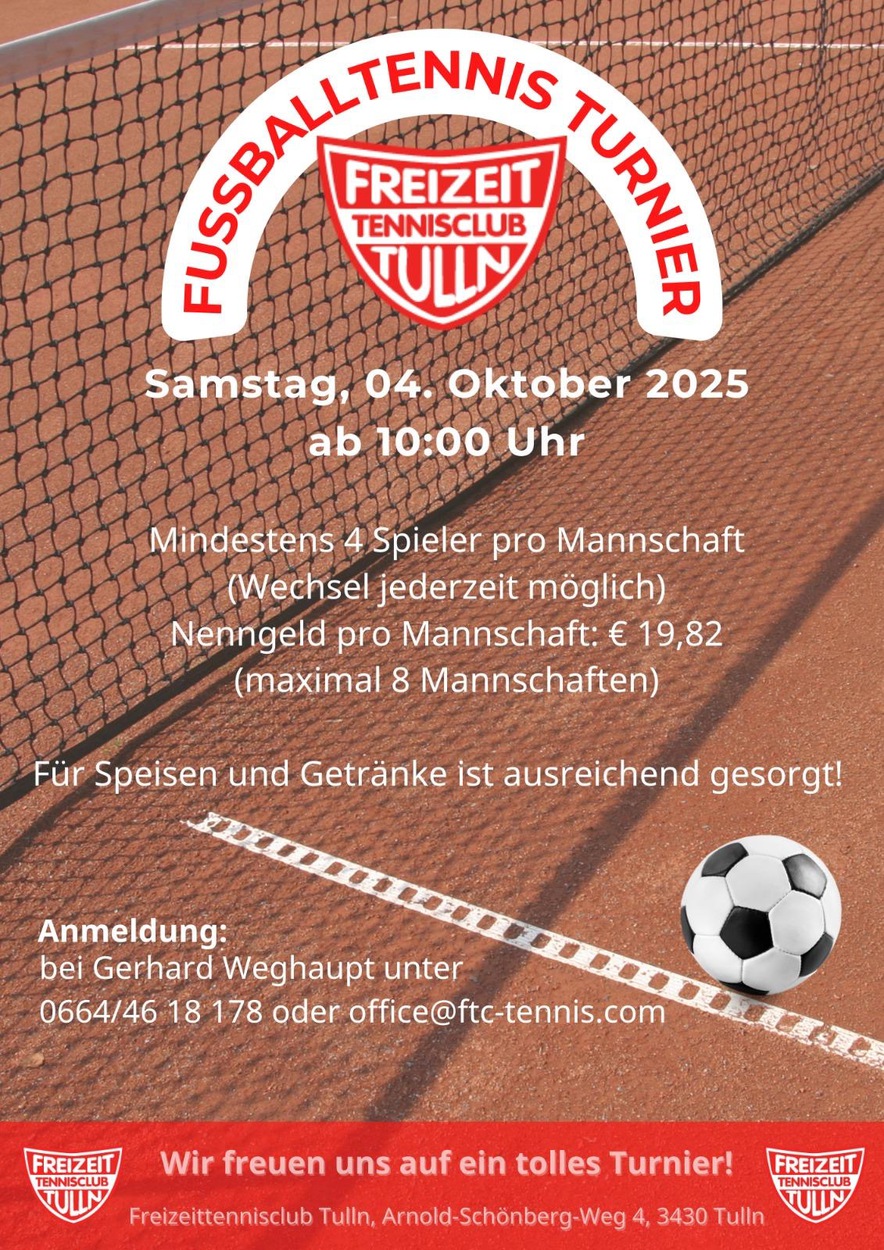 Fußball - Tennis Turnier am FTC 