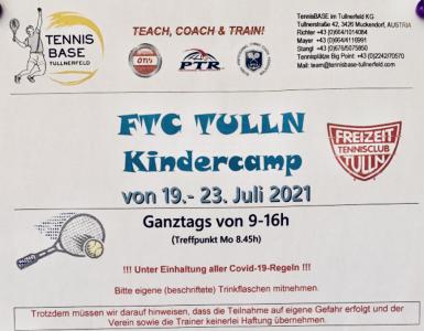 FTC Kindercamp - Förderung durch den Verein!